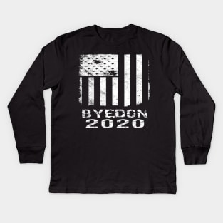 Joe Byedon 2020 President,Funny Biden vintage design american flag Kids Long Sleeve T-Shirt